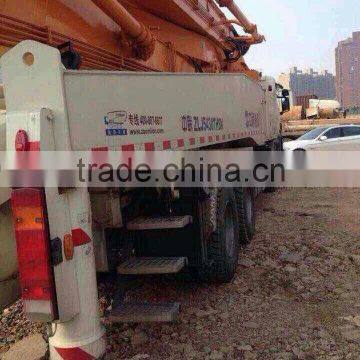 Used Condition 13y Zoomlion Concrete Pump Truck With Isuzu Head for Sale in Shanghai Good Condition photo-3