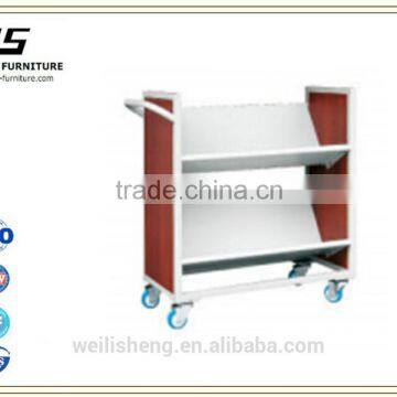 High Quality Practice Metal Book Cart for Library