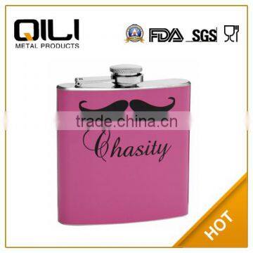 FDA Stainless Steel Novelty 6oz disposable hip flask