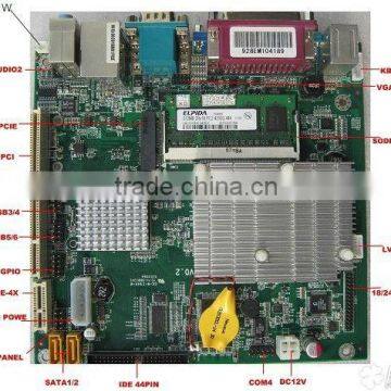 Intel Atom N270 Mini ITX Motherboard ,18/24-bit LVDS, VGA(pcm5-928EM)