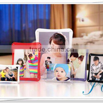 2015 Best Sale Customized Acrylic Sheet Magnetic Photo Frame With Lower Price