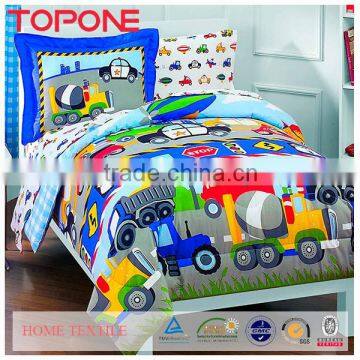 Modern design colorful printed children bedding sets cotton quilted