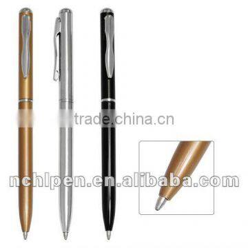 metal ballpen with custom logo clip