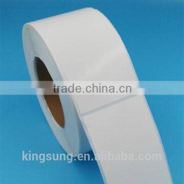 wholesale semi gloss paper blank white label sticker
