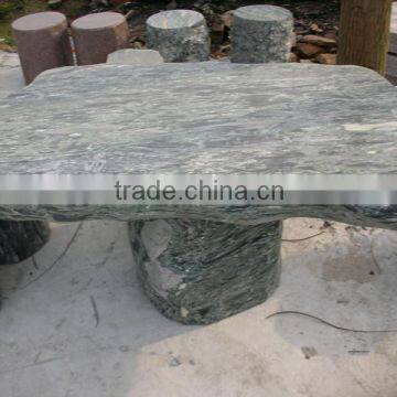 green color garden marble top dining table set on sale