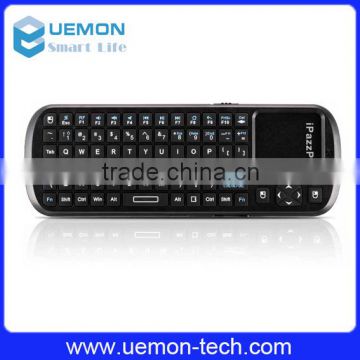 China cheap 2.4G RFair fly mouse/wireless keyboard for smart TV with touchpad