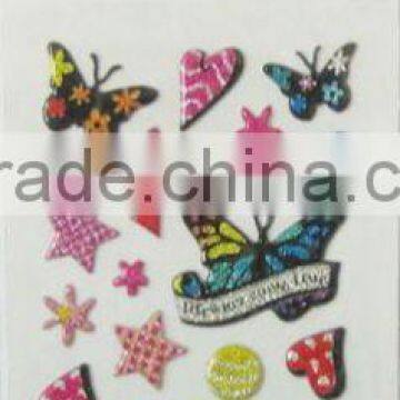 butterfly puffy sticker