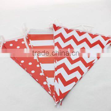 Chevron Paper Flag,birthday Party Flag,children's Day Party Banner All for Kids photo-6