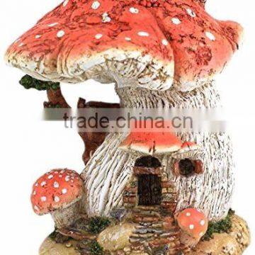 Top Collection Miniature Fairy Garden and Terrarium Red Mushroom Fairy House