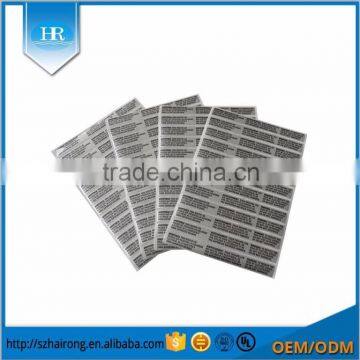 Accept Custom Order Matt Sliver Small Letter Sticker photo-4