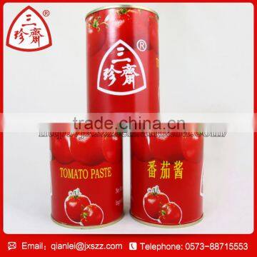 Specialized suppliers hot selling 28-30% tinned tomato paste 400g