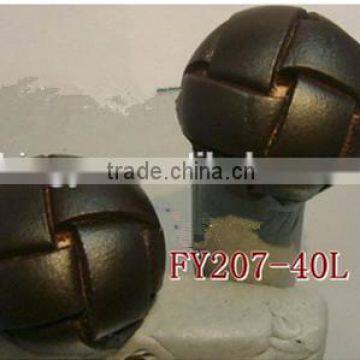 Genuine Leather Braided Coats Button photo-4