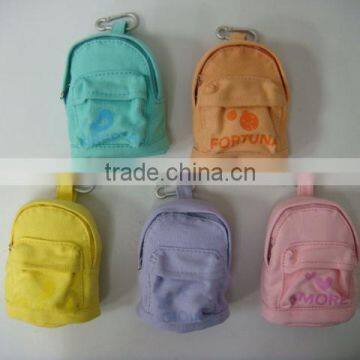 Funcy coin purse mini coin purse backpack shape coin purse