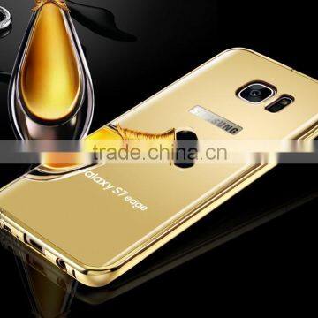 Original KXX With Mirror Case for Samsung S7 Edge KXX Luxury Stainless Steel Frame Acrylic Backplane Cover MT-5581 photo-5