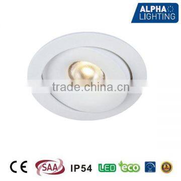 CE SAA IP54 Rotatable Anti-glare Deep 7W Dimmable Led Downlight, LED Downlight