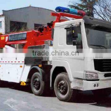 Sinotruck HOWO 8*4 platform road wrecker truck