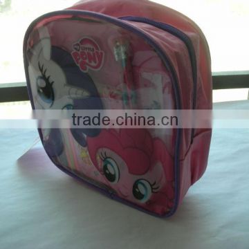 kids school stationery set in pvc bag