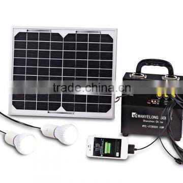 2015 10Watts small solar energy systems , solar energy home lighting systems