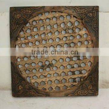 Chinese antique beautiful hand carved wooden window frame