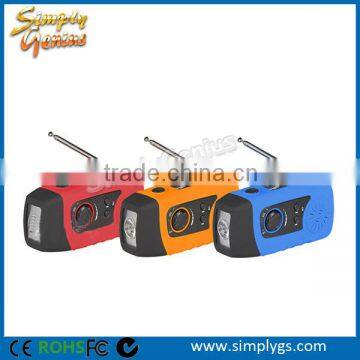 (FBA) OEM hand crank fm radio, hand crank dynamo radio, N29FM solar radio fm