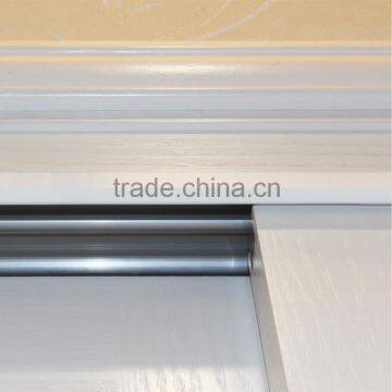 China Supplier Tempered Glass Sliding Wood Door Teak Wood Double Door Design photo-6