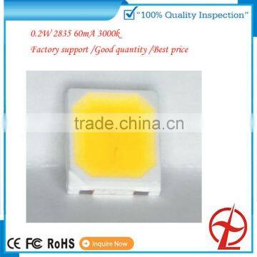 SMD LED CHIP 0.2W 60MA 4000K 2835 LED DIODE LED LIGHT WITH SANAN OR TAIWAN DICE BY FACTORY SUPPORT