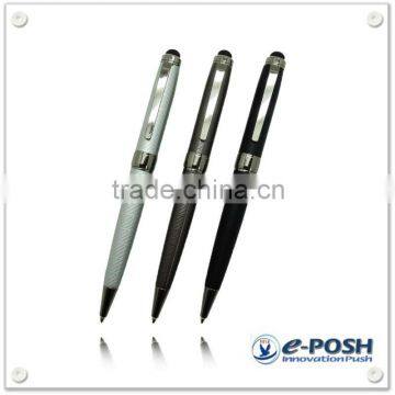 Writing instrument engrave stylus ballpoint pen design