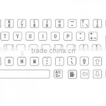 Novel Item Waterproof Metal Spanish Keyboard With Trackball photo-2