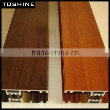 Hot Sell Electrophoretic Wood Grain Aluminum Profile for Construction From Manufacturer photo-2