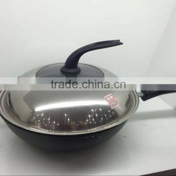 Top Quality Aluminum Non-stick Wok photo-5