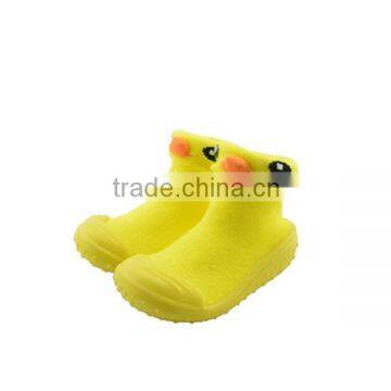 Cheap wholesale seamless anti-slip giant rubber duck 3d baby socks with silicon rubber sole                        
                                                Quality Choice