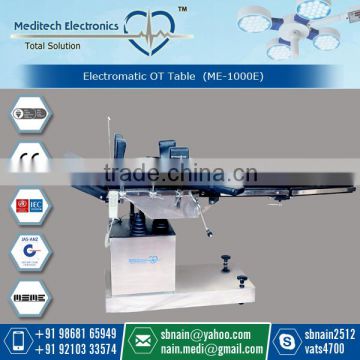 New Technolgy Based Electric Operation Theatre Table for Best Human Comfort