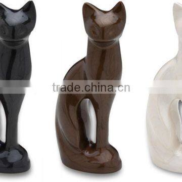 Wholesaler of Brass Black Cat Cremation Urns