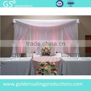 Aluminum portable pipe and drape for trade show, telescopic pipe and drape