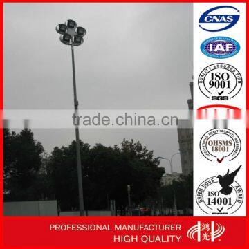 H15m Flood Lighting Street Light Pole Overlap Connection Q235 SS400