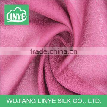 translucent crepe de chine fabric, imitated silk fabric, long dress material