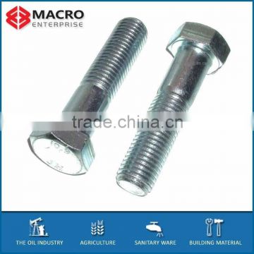 high quality galvanized DIN 931 hex bolt