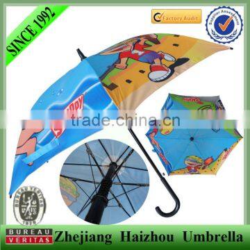 21''X6panels heat transfer full color printed umbrella