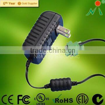 US plug AC/DC power supply adapterr with 5V1A 5V2A, 12V1A 12V2A VI efficiency UL FCC RoHS                        
                                                Quality Choice