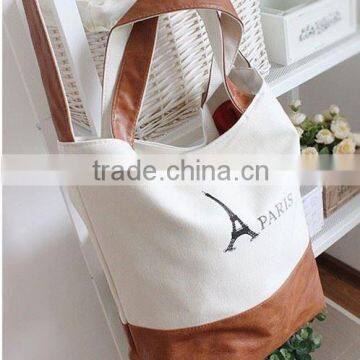 canvas chevron tote bag