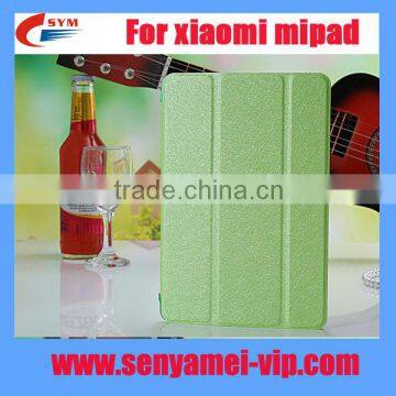 Factory silk design For Xiaomi mipad case ,PU Leather Stand Case For Xiaomi mipad cover case