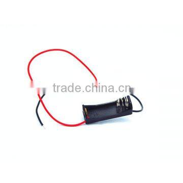 single N Cell (UM-5*1) Black Plastic Battery Holder With Wire Lead