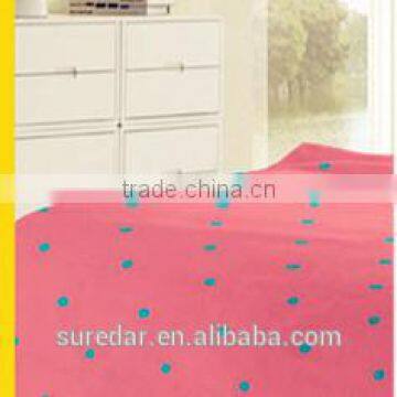 Blanket Manufacturer Pink Sweet Wave Point Design Easy Carry Extra Soft Two Sides Fleece Blanket Flannel Blanket photo-2