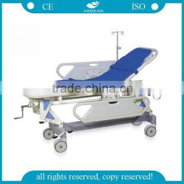 AG-HS002 CE ISO approved height adjustable emergency stretcher ambulance bed