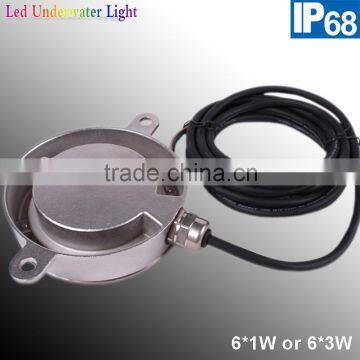 IP68 6W Embedded Stainless Steel Swimming Pool Led Underwater Light photo-3