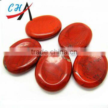 Polished Oval Shape Red Jasper Gemstone for Decoration