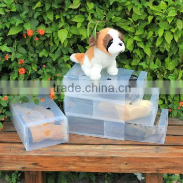 plastic soft nice pvc shoe boxes for shoes