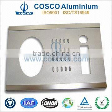 Aluminium Extrusion enclosure faceplate