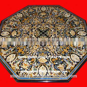 Stone Dining Table, Inlay Stone Table, Stone Table Top