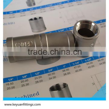 1/2" Equal Coupling Banded Grade 304